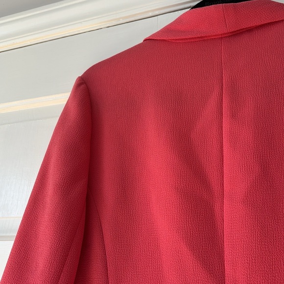 Aritzia Wilfred Lightweight Coral Pink Bright Blazer Size 6 Open Front Business‎ - Picture 11 of 11